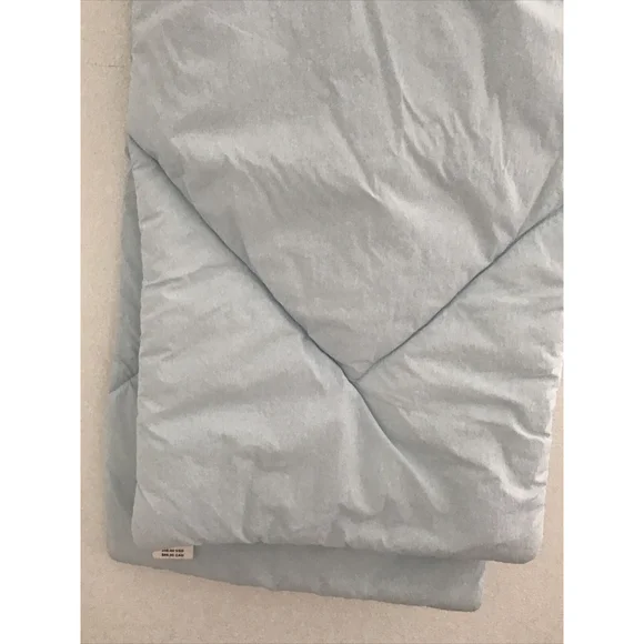 NWT ANTHROPOLOGIE Maeve Quilted Puffer Scarf, Powder Light Blue, 11.5 x 52” EUC - Picture 7 of 11